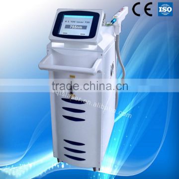 Q-Switched Nd Yag Laser 1064nm/532nm/1320nm combines 755nm lexandrite laser fast hair removal