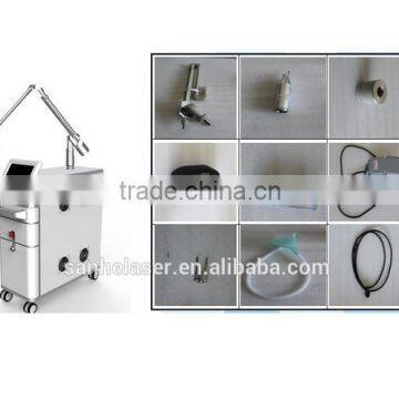 Sanhe Best Q Switched Nd Yag Laser For Tattoo Q Switched Laser Machine Removal/ Nd Yag Laser Q-switched Machine Naevus Of Ota Removal photo-2