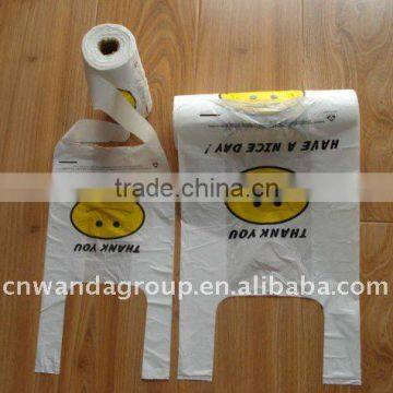 manufacturer of plastic t-shirt bag from China