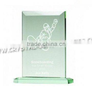 High quality jade glass award trophy