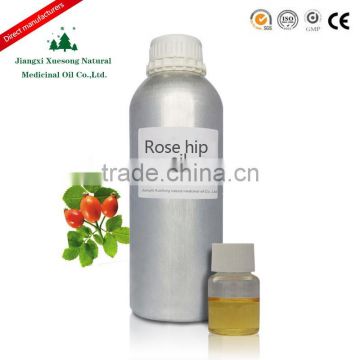 China hot wholesale natural pure rosehip oil for hair and body