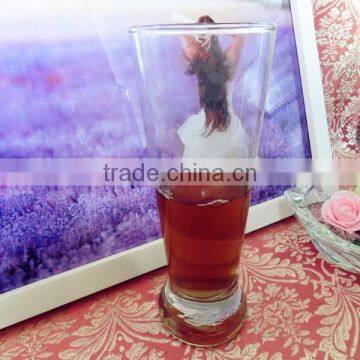 280ml fancy clear glass fruit juice empty cup