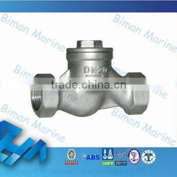 Marine ABS, CCS Approved DN20 316 Stainless Steel Check Valve for Pipe