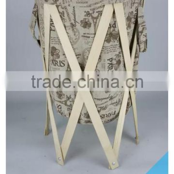 Good Quality Foldable canvas laundry basket with handles