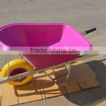 heavy duty pink poly tray commercial Wheelbarrow