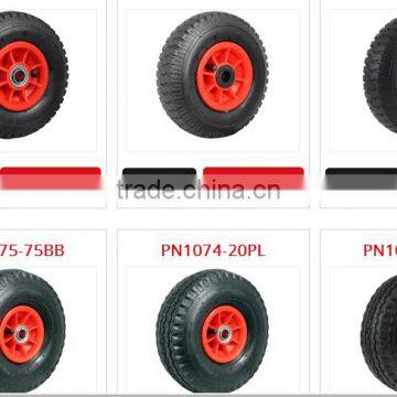 Top Quality 400-8 Plastic Centred Pneumatic Tubless Wheels photo-3