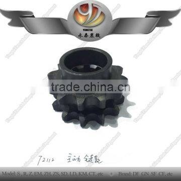 Agricultural machinery DF12 72112 driving sprocket, tractor DF12 72112 driving sprocket, diesel engine 72112 driving sprocket