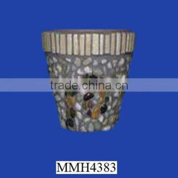 Novelty terrracotta mosaic flower pot