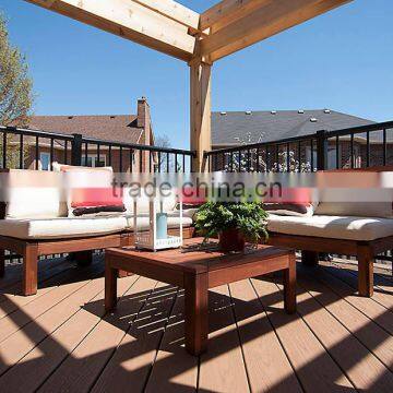Hot Sale Ornamental Wood Plastic Composite Wood Decking photo-4