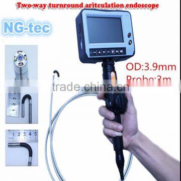 2ways Articulating 3.9m Industrial Flexible Visual Endoscope photo-2