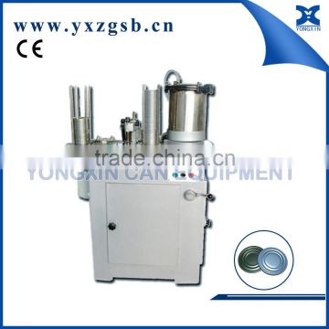 Tin can lid lining machine