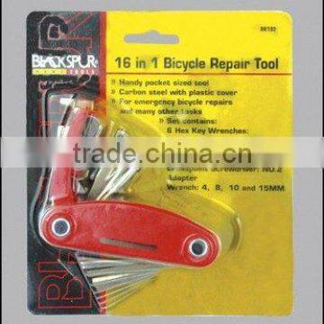 16 in 1 bicycle repair tool