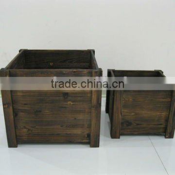 set of 2 Wooden planter