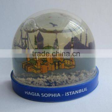 Snow Globe With The Magnet,Fridge Magnet For Tourist Souvenirs,OEM Fridge Magnet Plastic Photo Snow Globe photo-5