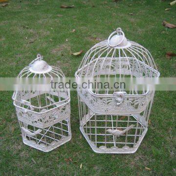 Europe and America Classic Style S/2 Bird Cage for Wedding Antique White Color photo-2