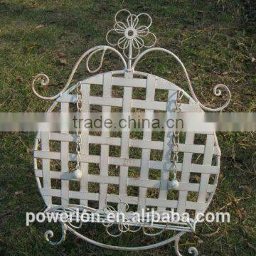 Antique White Foldable Metal Book Disply Rack PL08-6430 photo-2