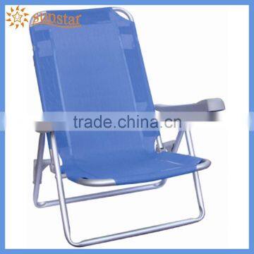 Cheap and Light Outdoor Foldable Beach Chair with Armrest L1602B