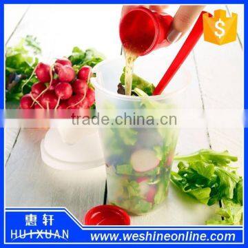 Wholesale Plastic Portable Salad Shaker Cups With Forks photo-5