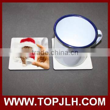 Promotional customized Heat transfer printing MDF Cork Coaster 9*9cm