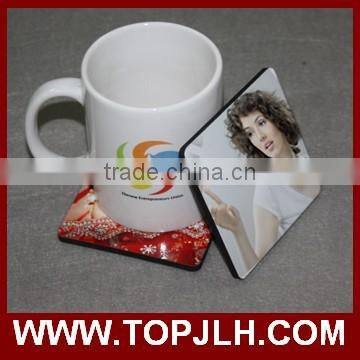 2017 Hot Sell Blank coaster dye sublimation cork metal MDF coaster