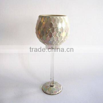 Elegant Mosaic Decorative Long Stem Vases photo-5