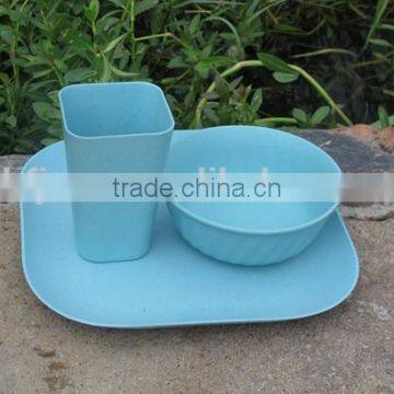 High Quality Biodegradable Eco Bamboo Fiber Dinnerware Set(BC-CS1027)