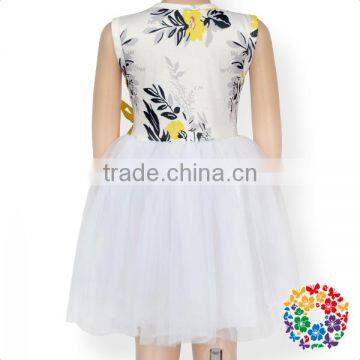 Fairy Princess Sleeveless White Tulle Flower Girl Party Dresses photo-2