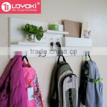 Entryway Organizer with Mail Storage Key Hooks and Coat Rack Entryway Organizer multifunction wall shelf