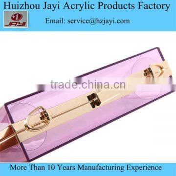 Luxury Rectangle Transparent Women Ladies Wedding Party Clear Crystal Designer Evening Clutches photo-3