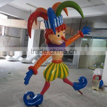 Outdoor fiberglass cartoon park decoration