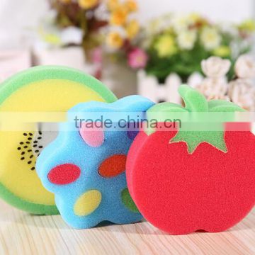 kiwi fruit shaped printing logo cleaning sponge / Sponge scourer