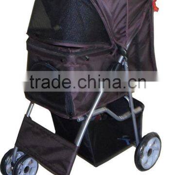 Foldable Pet Stroller. Pet Travel Stroller Pushchair Pram Jogger Buggy Swivel Wheels. H0116 photo-4