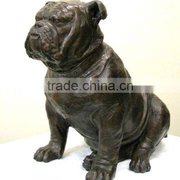 Handicraft Bulldog Life Size Dog Statues Bronze Sculpture photo-2
