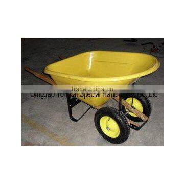 Plastic Double -Wheel Wheel Barrow photo-3