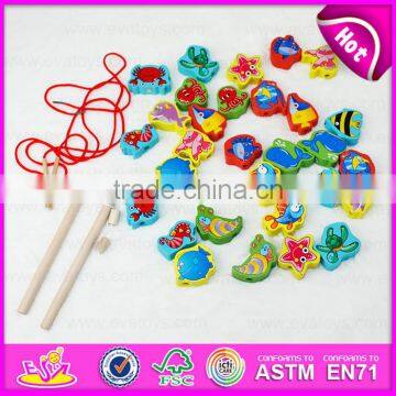 2015 New Arrival Cheap Kids Fishing Game Toy,Colorful Children Fishing Pole Toy,Christmas Gift Wooden String Fishing Toy W01A084 photo-3