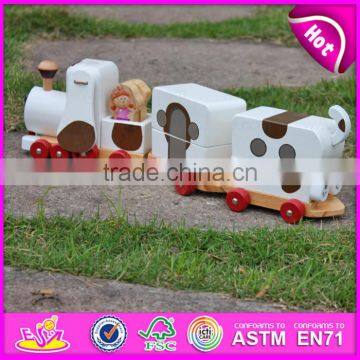 2015 High Quality Creative Dragging Dog Wooden Toys,Cheap Kids Toys Pull Line Toy,Lovely Dog Design Pull and Push Toy W05B090 photo-3