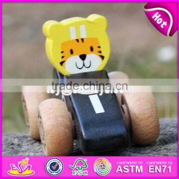 2017 New Design Tiger Shape Kids Toy Wooden Cars W04A334 photo-5