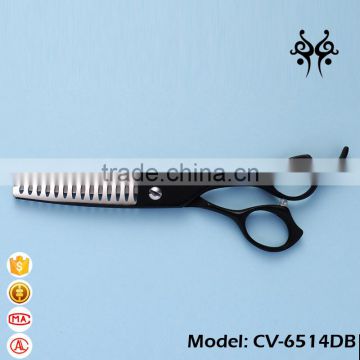 CV-6514DB 6.5inch 14teeth ergonomic handle grooming pet thinning scissors