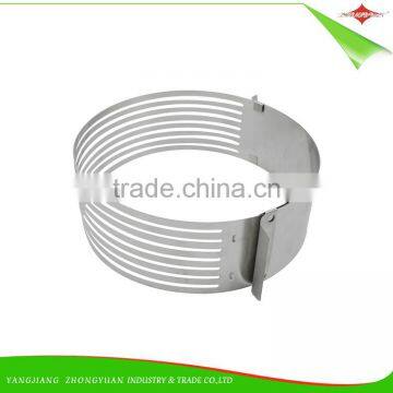 ZY-F1405 3.5 Inches Adjustable Round Stainless Steel Mousse Cake Ring Baking Mold photo-6