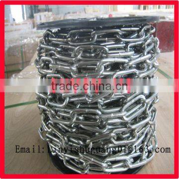 China Shuguang Factory Electro Galvanized DIN763 Round Link Chain