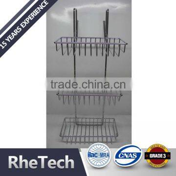 shower rack chrome metal bath selves for bathroom