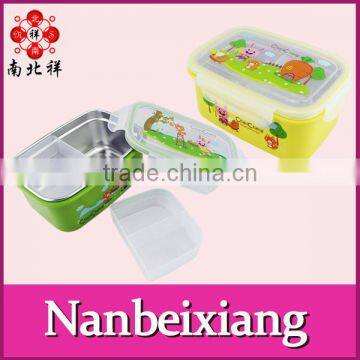 1.3L Plastic 3 Compartment Food Container