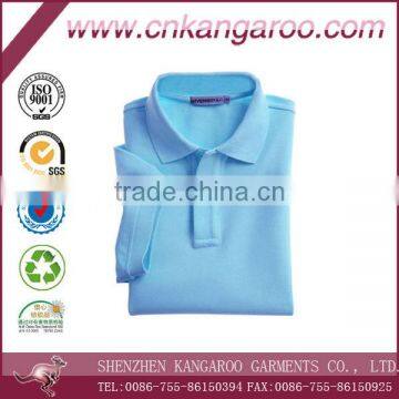 Mens classical 100% cotton solid color polo shirt