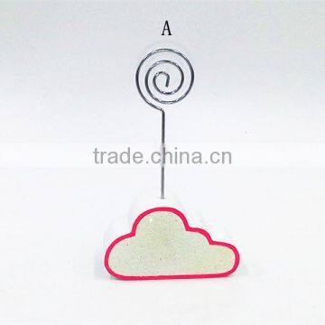 Wood and Iron Decoration Name Card Holder photo-2