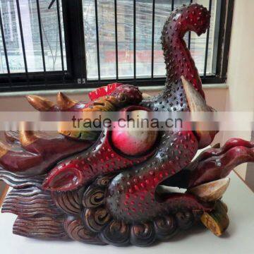 Dragon Mask Wall Hanging Decor Handmade in Nepal photo-2