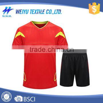 Wholesale high quality plain soccer tracksuit for summer