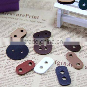 Hole cord lock stoppers garment accessories leather cord stoppers