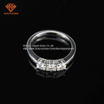 Classic Design Suprior Sparkle Synthetic Jewelry 18/14kg Gold Moissanite Ring Hotsells in Italy​ Market photo-2