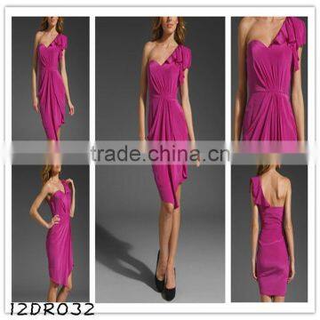 12DR032 Nice new design cotail dresses for summer