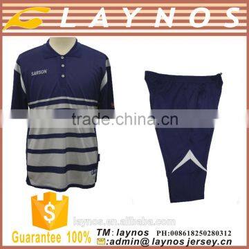 Polo Shirt Custom Embroidered Logo Lima Polo With 3/4pant